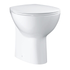 Унитаз напольный GROHE Bau Ceramic, выпуск в пол (без сиденья), НЕ подходит для бачков на унитаз, альпин-белый (39431000)