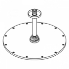 Верхний душ GROHE Rainshower, 9,5 л/мин, 1 режим, 142 мм, теплый закат глянец (26067DA0)
