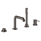 Смеситель для ванны GROHE Essence на 4 отверстия, темный графит глянцевый (25251A01)