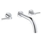 Внешняя часть смесителя для раковины GROHE Atrio настенного монтажа на 3 отверстия, двухвентильный, хром (20169003)