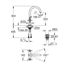 Смеситель для раковины GROHE Atrio, хром (21019003)