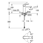 Смеситель для раковины GROHE Cubeo, M-size, хром (1017550000)