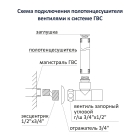 Комплект фитингов для подключения полотенцесушителя Aquatek, хром AQ 1020CH