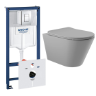 Комплект инсталляции GROHE Rapid SL 38775001 с унитазом Aqueduto CONE CON0130 и сиденьем с микролифтом (NW0236)
