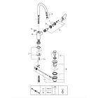 Смеситель для раковины GROHE Start Edge QuickFix с донным клапаном, L-Size, хром (24201001)