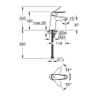 Смеситель для раковины GROHE Eurodisc Cosmopolitan, S-size, хром (3246920E)