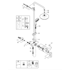 Душевая система GROHE Tempesta Cosmopolitan System 210 со смесителем для душа, хром (26224001)