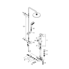 Душевая система GROHE Tempesta Cosmopolitan System 200 со смесителем для ванны, хром (26305001)