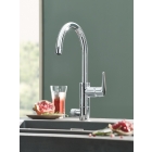 Смеситель для кухонной мойки GROHE Blue Pure Eurosmart с функцией фильтрации, с фильтром в комплекте, хром (30386000)