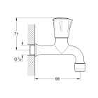 Кран для кухонной мойки GROHE Costa L, без функции смешивания, хром (30098001)