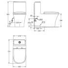 Унитаз-моноблок напольный GROHE Eurostyle, альпин-белый (39310000)