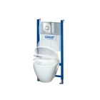 Комплект инсталляции GROHE Solido Compact, набор 4 в 1 с подвесным унитазом Lecico Serel и сиденьем (38950000)