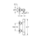 Термостат для душа GROHE Grohtherm 500, хром (34793000)