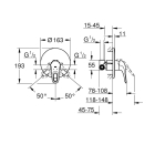 Смеситель для душа GROHE Eurostyle в комплекте с монтажной частью, хром (33635003)