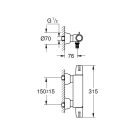Термостат для раковины GROHE Grohtherm Special, хром (34666000)
