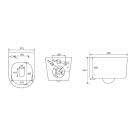 Комплект инсталляции GROHE 38775001 с унитазом Aquatek МИЯ и сиденьем с микролифтом (NW0150)