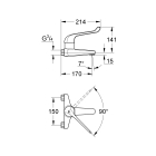 Смеситель для раковины GROHE Euroeco Special, хром (32823000)