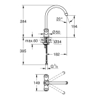 Смеситель для кухни GROHE Costa S, хром (31819001)