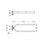 Держатель для полотенца GROHE Selection двойной, хром (41059000)