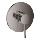 Внешняя часть смесителя для душа GROHE Essence скрытого монтажа, круглая, темный графит глянец (24168A01)