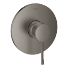 Внешняя часть смесителя для душа GROHE Essence скрытого монтажа, круглая, темный графит матовый (24168AL1)