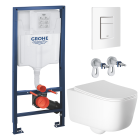 Комплект инсталляции GROHE Rapid SL 38772SH0 с унитазом Aquatek ЛУГАНО AQ2002-00 и сиденьем с микролифтом (NW0323)