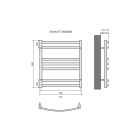Полотенцесушитель водяной Aquatek Лугано П7 500x600, хром AQ DOC0760CH