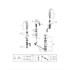 Смеситель для раковины GROHE Eurosmart Cosmopolitan на 3 отверстия, S-size, хром (20187000)
