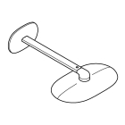 Верхний душ с кронштейном GROHE Rainshower DUO 360 мм, хром (26254000)