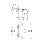 Термостат для ванны GROHE Grohtherm Special, хром (34665000)