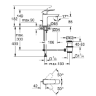 Смеситель для раковины GROHE Cubeo, S-size, хром (1016940000)