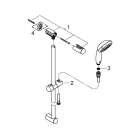 Душевой гарнитур GROHE Tempesta 100, 3 режима струи, душевая штанга 600 мм, 9,5 л/мин, хром (27794001)