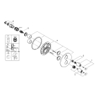 Внешняя часть термостата для ванны GROHE Grohtherm Special, хром (29095000)