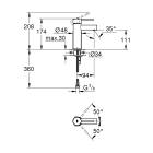 Смеситель для раковины GROHE Essence, S-Size, хром (34813001)