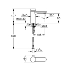 Смеситель для раковины GROHE Eurosmart Cosmopolitan T автоматический, хром (36317000)