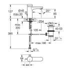 Смеситель для раковины GROHE Eurosmart Cosmopolitan T автоматический, хром (36318000)