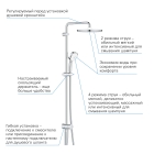 Душевая система GROHE Tempesta Cosmopolitan System 250 с переключателем потоков, хром (26675000)