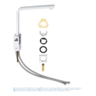 Смеситель для кухни GROHE Eurocube, хром (31255000)