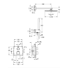 Набор для комплектации душа, GROHE Grohtherm Cube, хром, (34741000)
