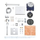 Набор для комплектации душа, GROHE Grohtherm Cube, хром, (34741000)