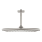 Верхний душ GROHE Rainshower 310 Mono с душевым кронштейном, 9,5 л/мин, 1 режим, 142 мм, суперсталь (26566DC0)