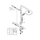 Душевая система GROHE New Tempesta Cosmopolitan 200 с переключателем потоков, хром (26452001)