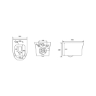 Комплект инсталляции GROHE Rapid SL 38775001 с унитазом Aquatek НИКА AQ2009-00 и сиденьем с микролифтом (NW0329)