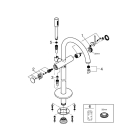 Внешняя часть смесителя для ванны GROHE Atrio напольного монтажа, хром (32653003)