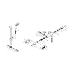 Термостат для душа GROHE Grohtherm 1000 с душевым гарнитуром, хром (34819004)