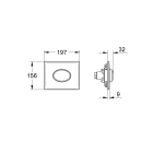 Панель смыва для унитаза GROHE Skate Air, 1 режим, хром (38565000)