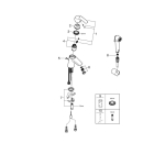 Смеситель для раковины GROHE Eurosmart с гигиеническим душем, S-size, хром (23124002)
