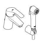 Смеситель для раковины GROHE Eurosmart с гигиеническим душем, S-size, хром (23124002)