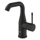 Смеситель для раковины GROHE Essence без донного клапана, M-size, фантомный черный (24176KF1)