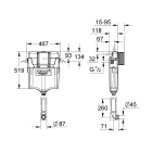 Смывной бачок скрытого монтажа для унитаза GROHE GD2 (38661000)